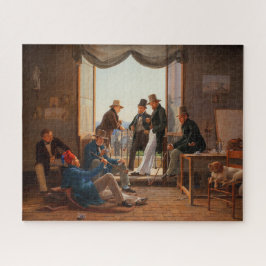 Puzzle Un grupo de artistas daneses en la Hanse de la Con