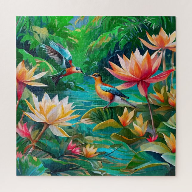 Puzzle Un humedal tropical (Vertical)