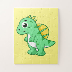 Puzzle Un Ilustracion Agradable De Un Espinosaurio.