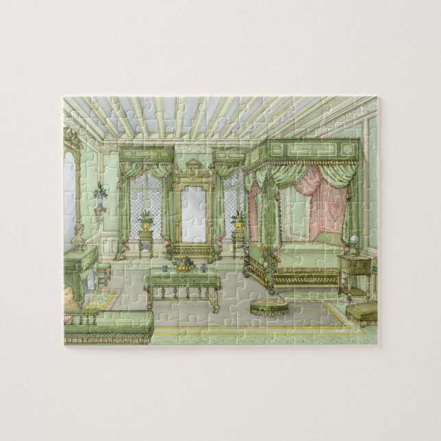 Puzzle Un interior del dormitorio en el estilo de Enrique (Horizontal)