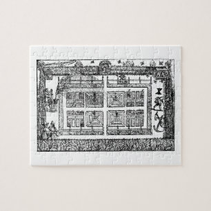 Puzzle Un jardín, "del laberinto del jardinero", 1577 (