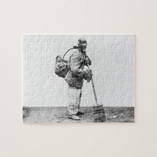 Puzzle Un jornalero chino, c.1870 (foto de b/w)