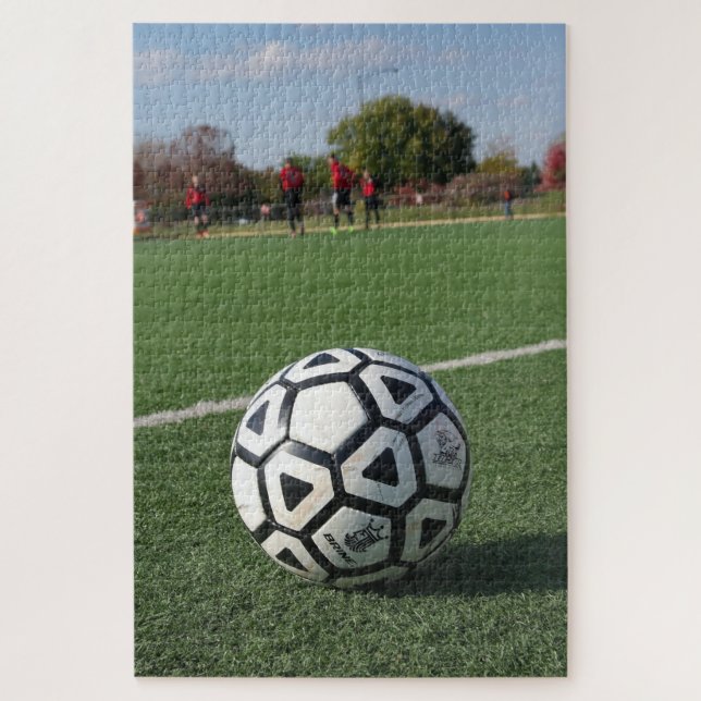 Puzzle Un juego de fútbol bonito o Futbol-20x30 -1014 pcs (Vertical)