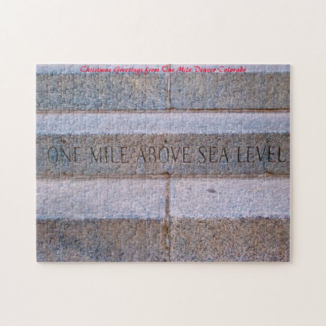 Puzzle Un kilómetro de alto nivel de Denver.Saludos de Na (Horizontal)