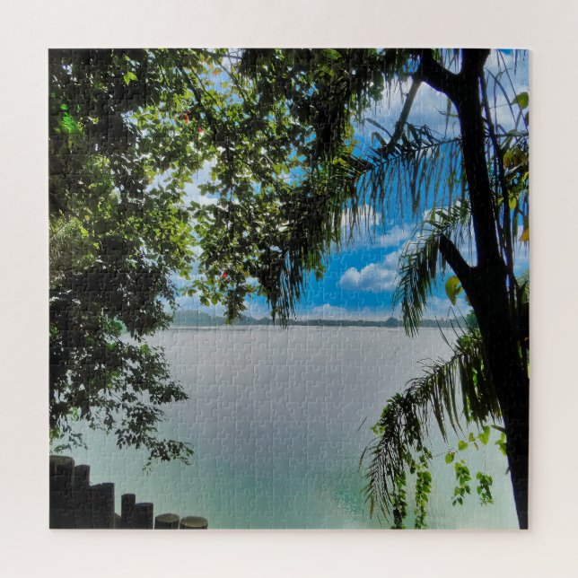 Puzzle Un lago sereno al lado (Vertical)