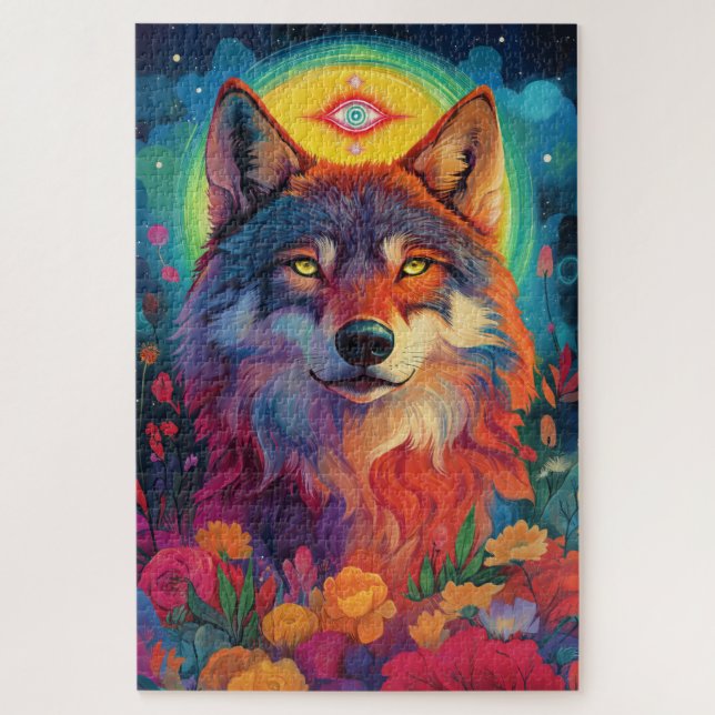 Puzzle Un lobo feroz (Vertical)