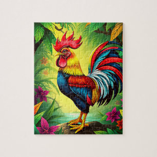Puzzle Un majestuoso gallo infantil