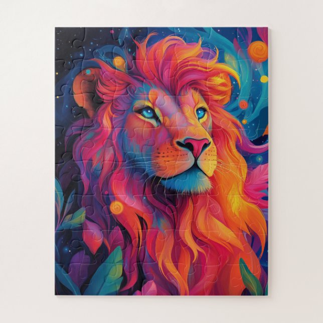 Puzzle Un majestuoso león (Vertical)