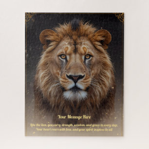 Puzzle Un mensaje de amor en tu león
