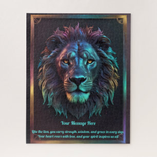 Puzzle Un mensaje de amor en tu león