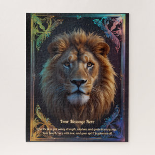 Puzzle Un mensaje de amor en tu león