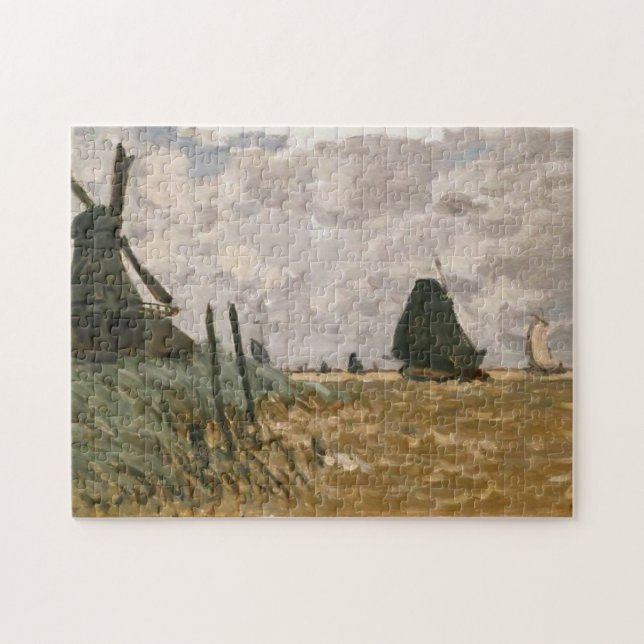 Puzzle Un molino cerca del Bella Artes Zaandam Monet (Horizontal)