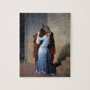 Puzzle Un momento robado: Un beso a través de las épocas