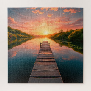 Puzzle Un muelle de madera