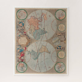 Puzzle Un nuevo mapa del mundo (1720) de John Senex