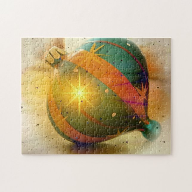 Puzzle Un ornamento navideño con forma de lágrima (Horizontal)