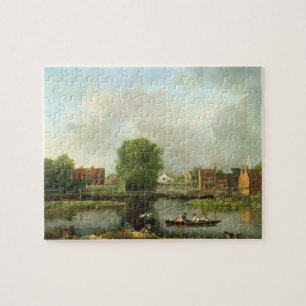 Puzzle Un paisaje del río, posiblemente una visión desd
