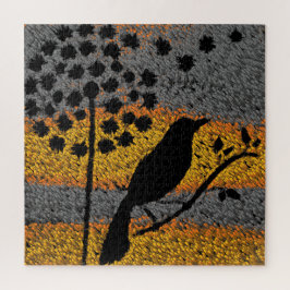 Puzzle Un pájaro entre las plumas