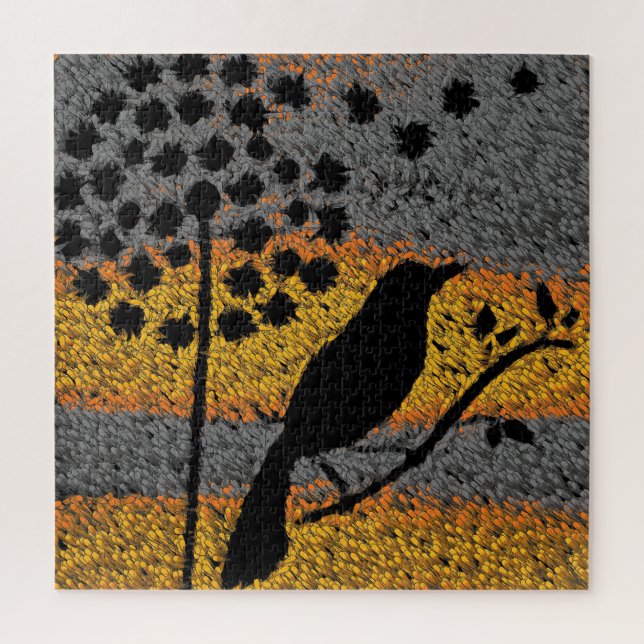 Puzzle Un pájaro entre las plumas (Vertical)