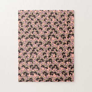 Puzzle Un patrón de perro de Bulldog francés muy delica