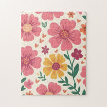 Un patrón floral de jardín caprichoso