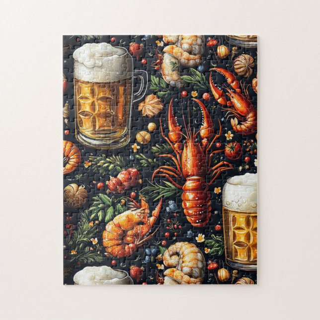 Puzzle Un patrón para los amantes de la cerveza y el mari (Vertical)