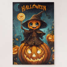 Un petit épouvantail d'Halloween