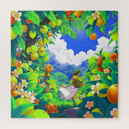Puzzle Un pintoresco huerto tropical