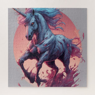 Puzzle Un Poster zombie unicornio