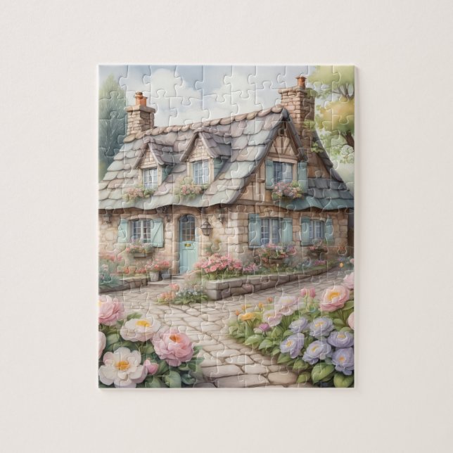 Puzzle Un pueblo acogedor (Vertical)