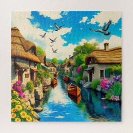 Puzzle Un pueblo pintoresco