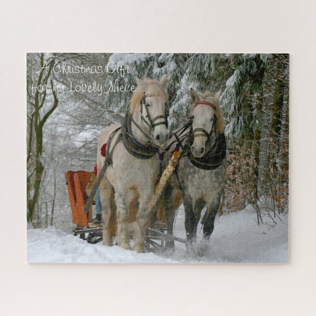 Puzzle Un regalo feliz de Navidades para mi sobrina. (Horizontal)