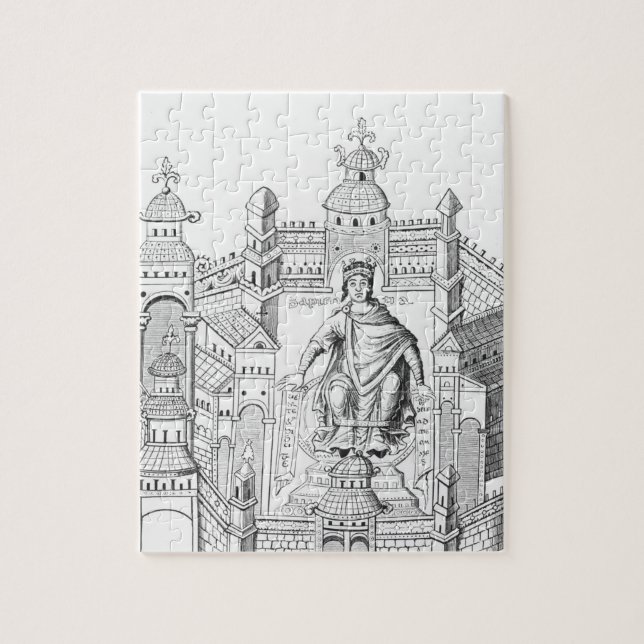 Puzzle Un rey de Carlovingian en su palacio, (Vertical)