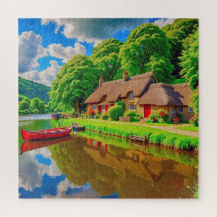 Puzzle Un sereno paisaje rural