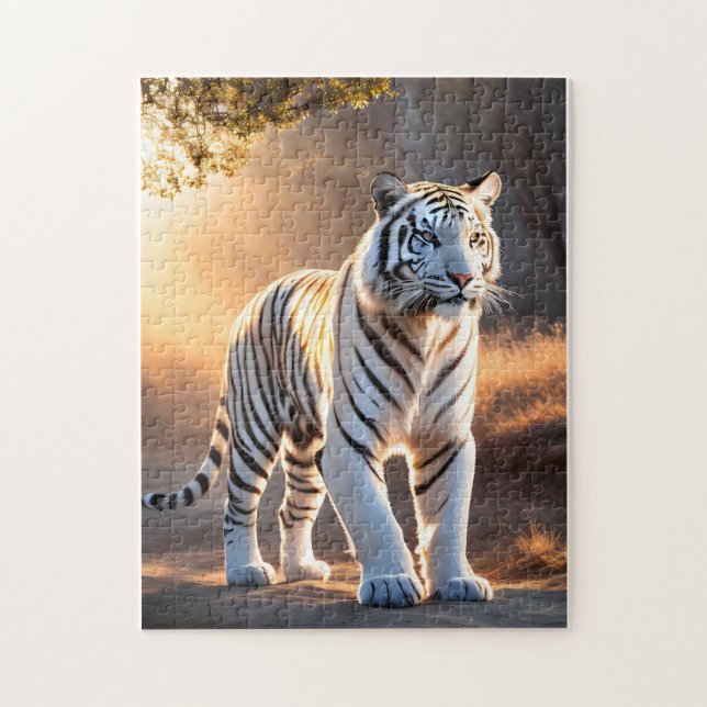Puzzle Un tigre blanco (Vertical)