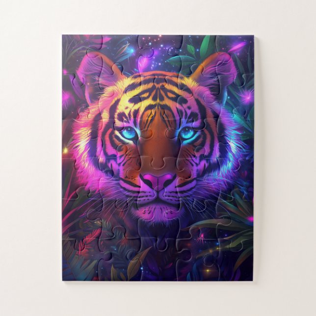 Puzzle Un tigre psicodélico (Vertical)