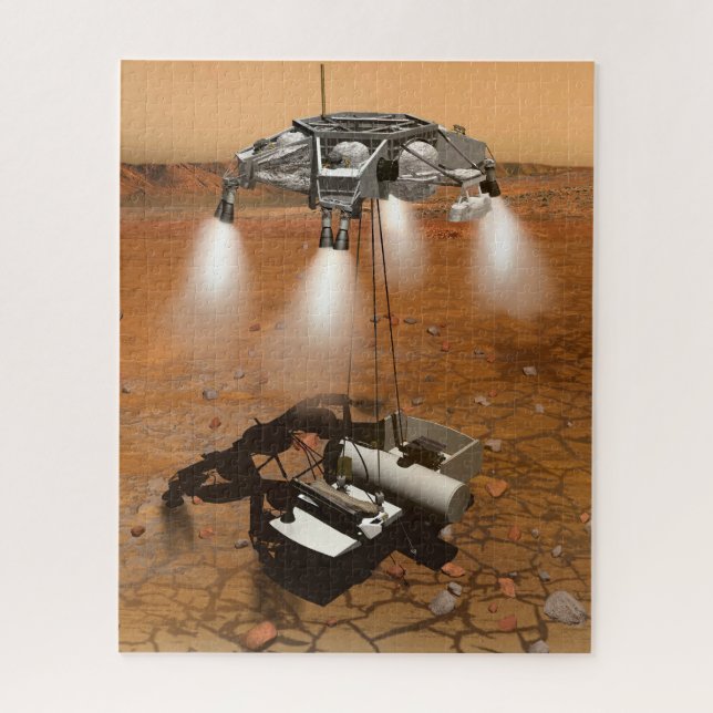 Puzzle Un Vehículo En Ascenso Que Sale De Marte. (Vertical)