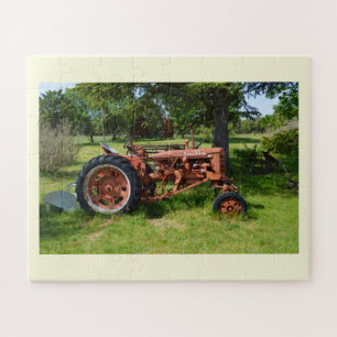 Puzzle Un viejo tractor en Francia
