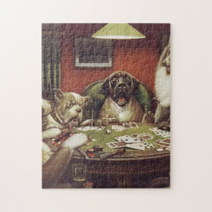 Puzzle Un Waterloo - Perros Jugando Poker - Cassius Cooli