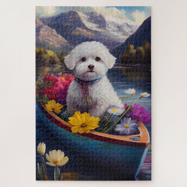 Puzzle Una Aventura Escenaria: Una Aventura Bichon Frise  (Vertical)
