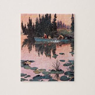 Puzzle Una buena captura por John Clymer
