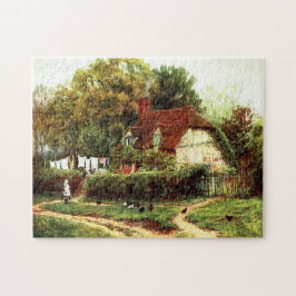 Puzzle Una cabaña en Hambledon por Helen Allingham