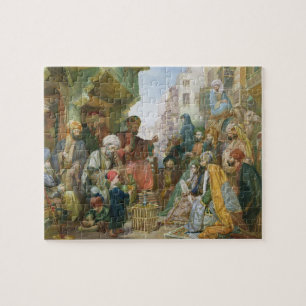 Puzzle Una calle en El Cairo (w/c en el papel)