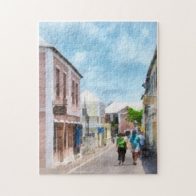 Puzzle Una calle en St. George's Bermudas (Vertical)
