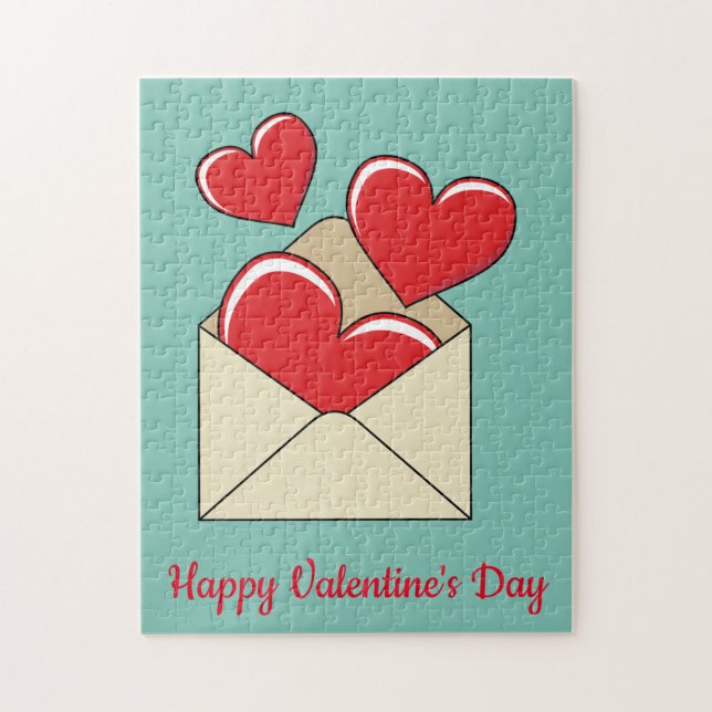 Puzzle Una carta de amor | Añadir el texto (Vertical)