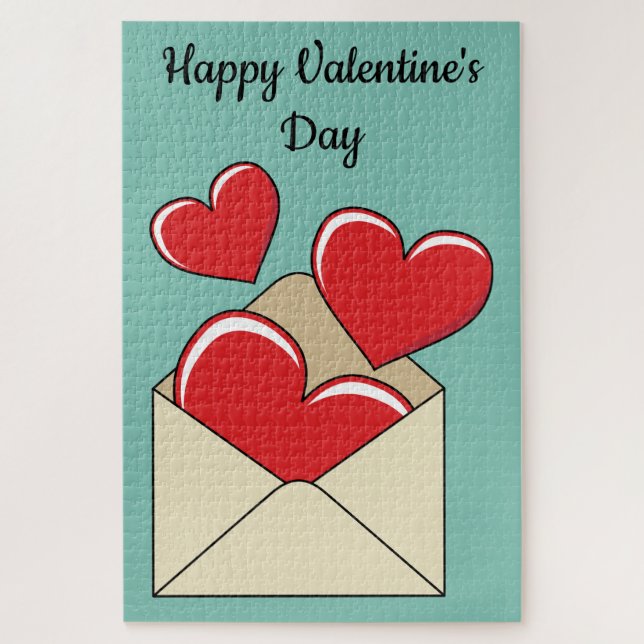 Puzzle Una carta de amor | Añadir el texto (Vertical)