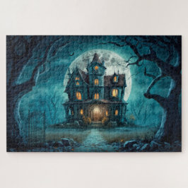 Puzzle Una Casa Atrapada Y Tonto Bajo Una Luna Llena