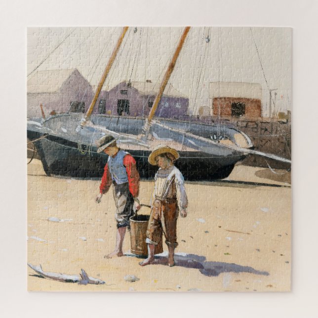 Puzzle Una cesta de almejas | Winslow Homer (Vertical)