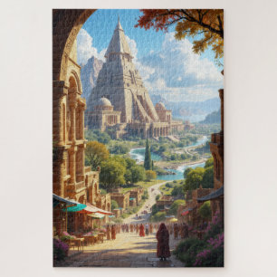 Puzzle Una ciudad antigua, un oasis de paz