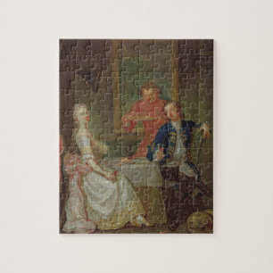 Puzzle Una conversación de la cena (un hombre y una muje